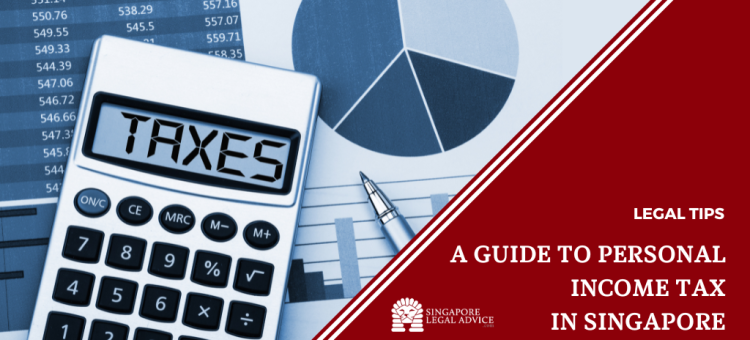 tax documents, pen and calculator